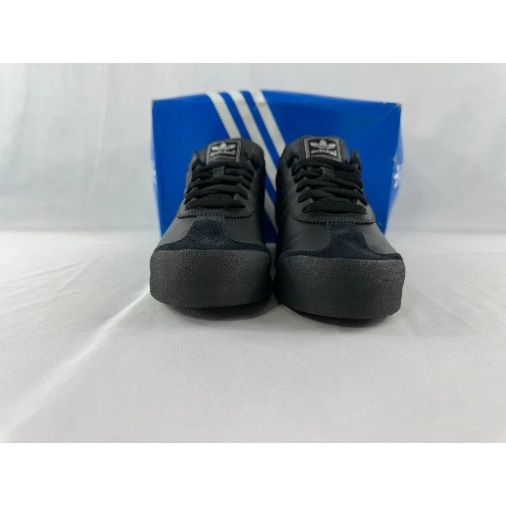 Adidas Samoa G22596 Triple Black Low Top Casual Sneakers 2012 Men's Size 12